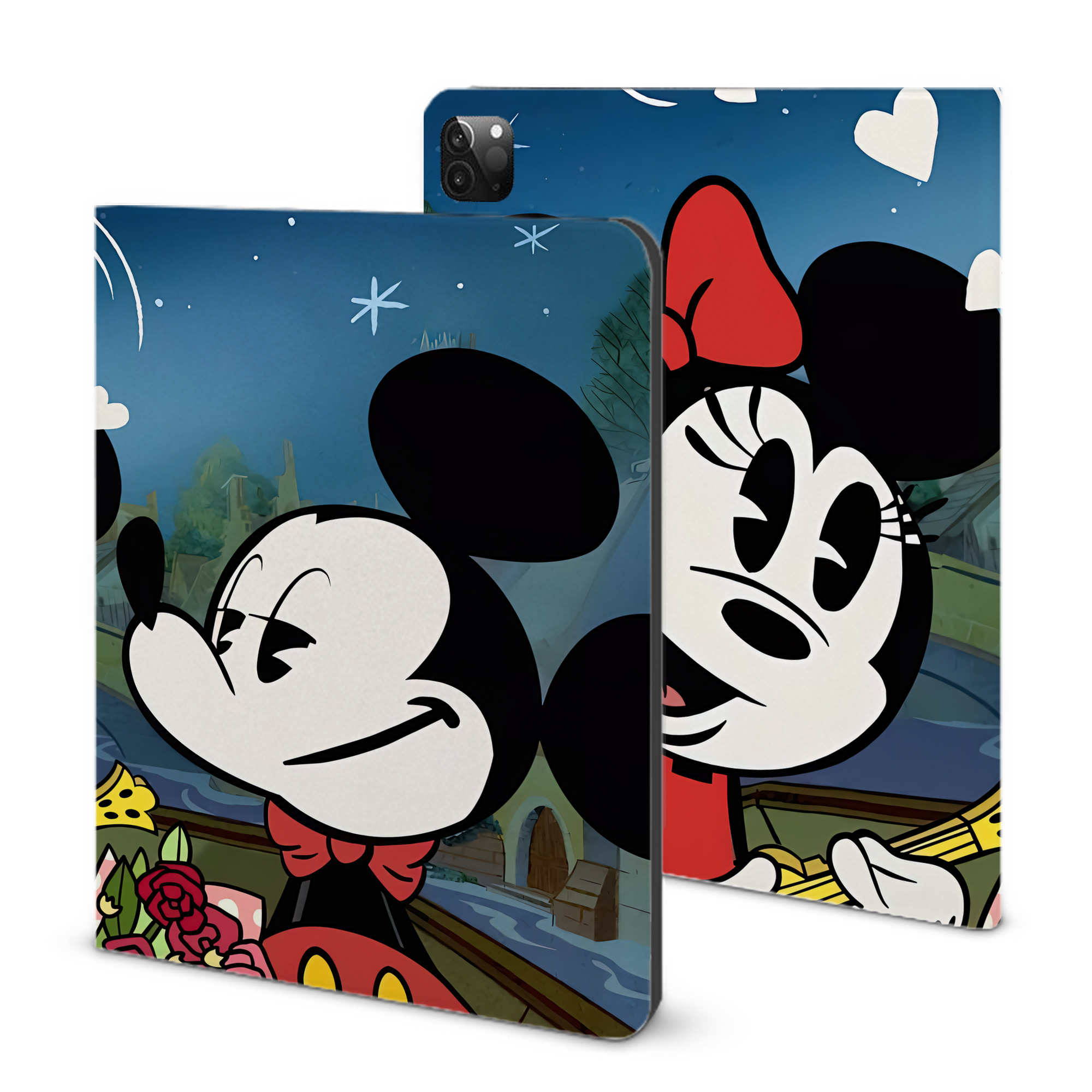 （画像用） ミッキーマウス Mickey Mouse IPadケース ペンホルダー付き ブックスタイルデザイン